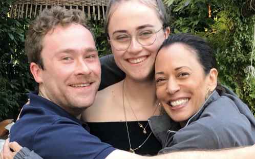 Kamala Harris with her step-children.